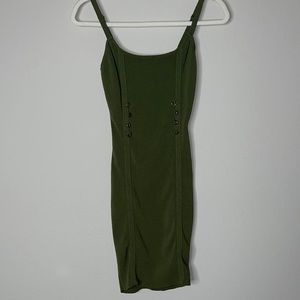 Olive green dress